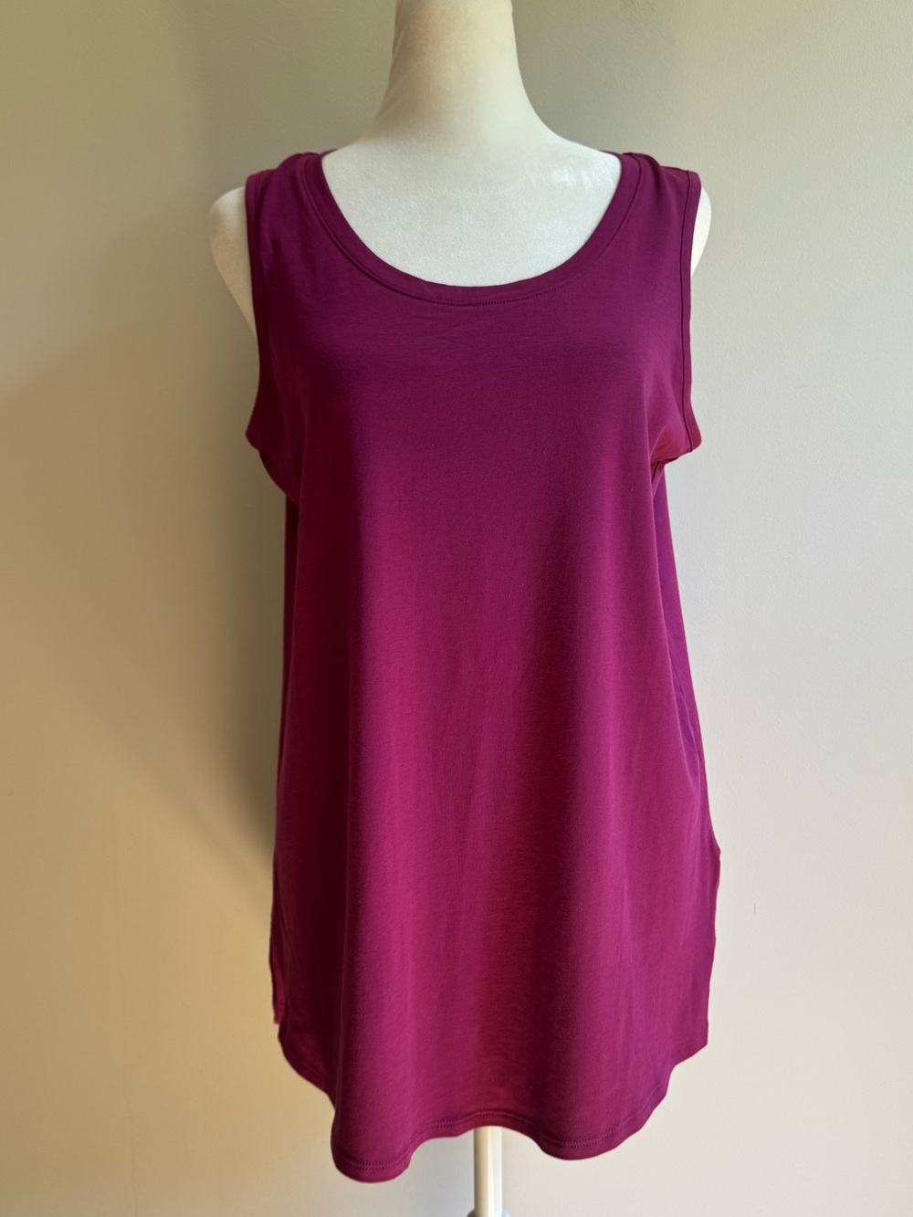 Soft Surroundings Women’s Magenta Tank‎ Top Sleeveless Shirt Size Small